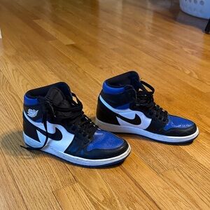 Air Jordan Sneakers - Black, Blue, and White